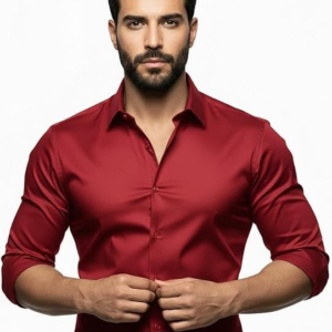 INKAST Men’s Satin Shirt | Stylish Regular Fit Party Wear Shirt